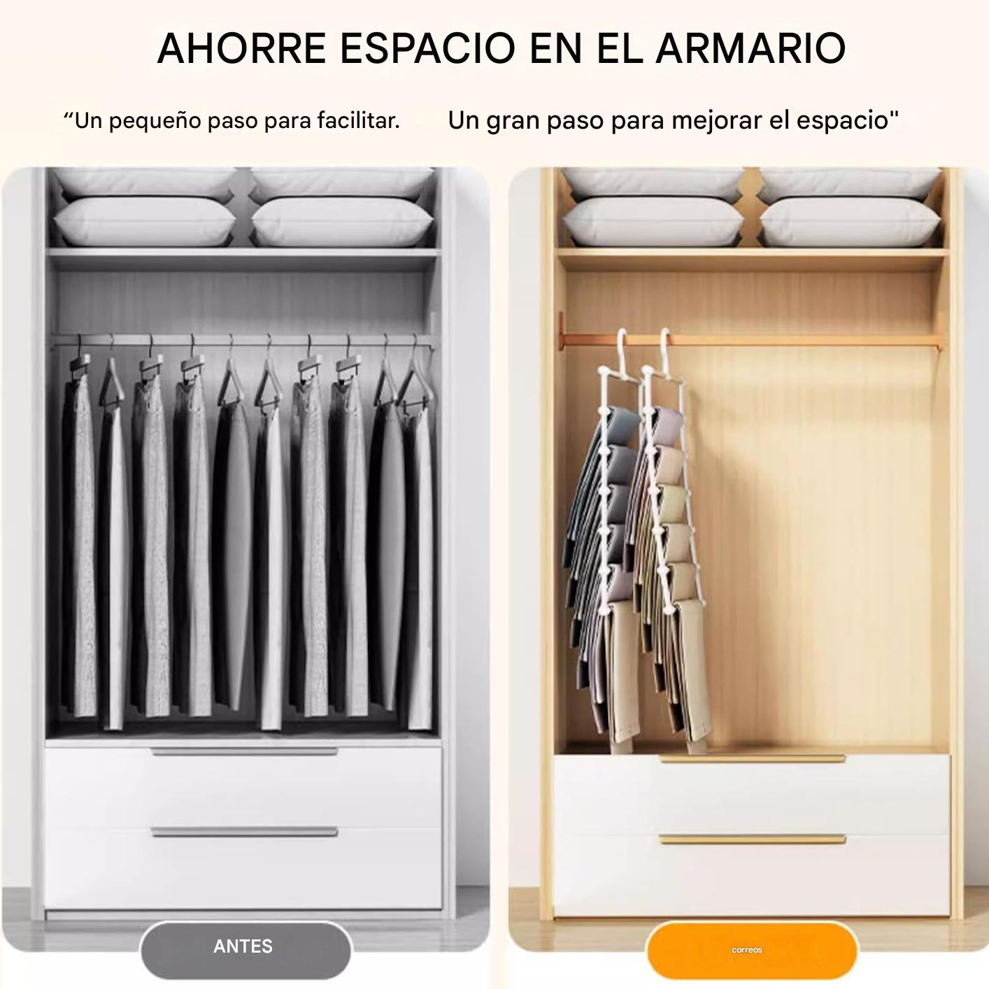 (30% DE DESCUENTO) Práctico juego de perchas plegables para ropa