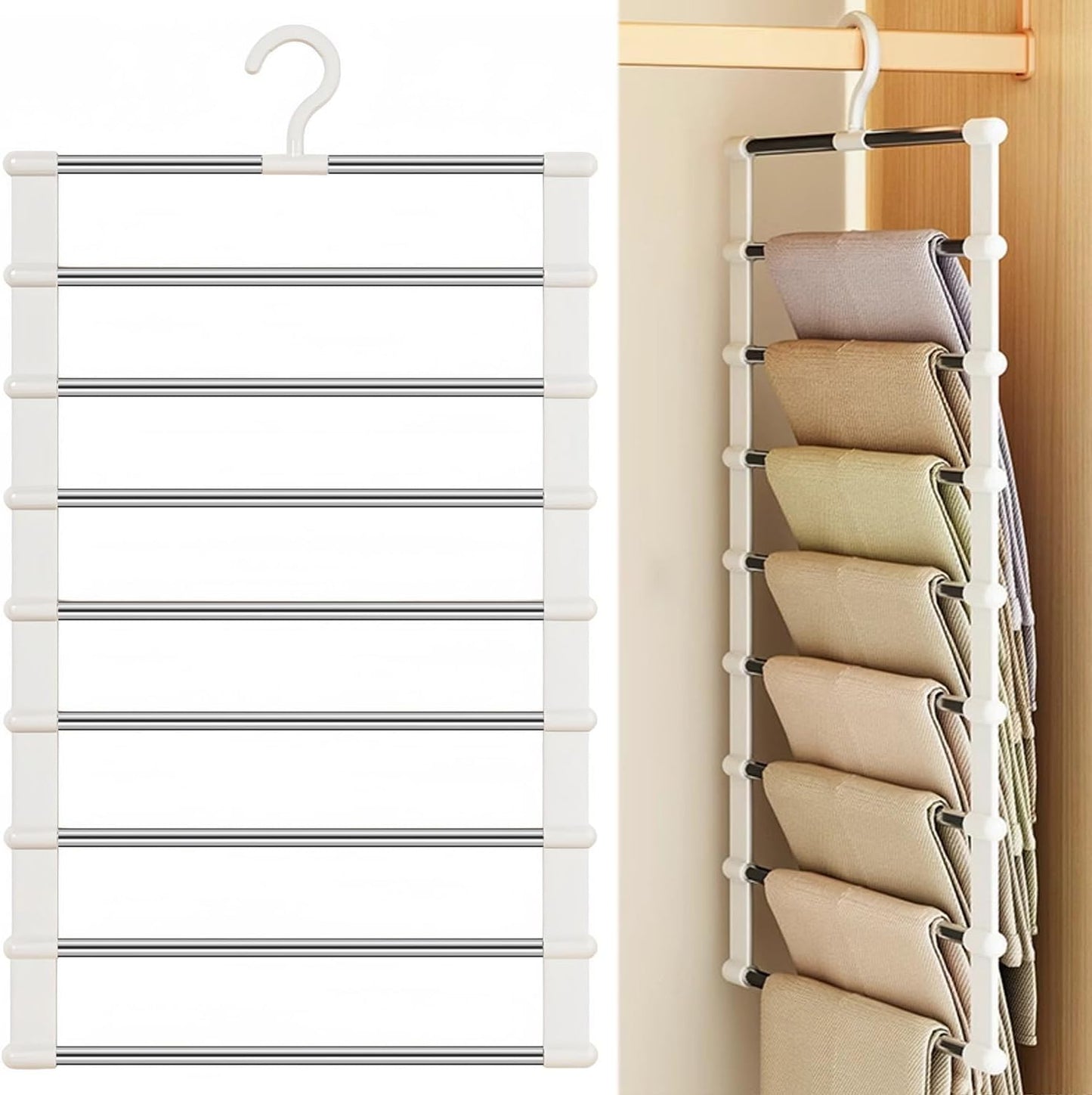 (30% DE DESCUENTO) Práctico juego de perchas plegables para ropa
