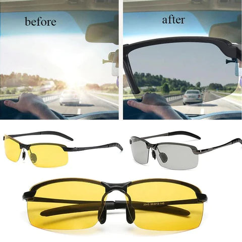 (30% descuento) Gafas de sol polarizadas para hombres con cambio de color