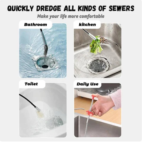 (30% DESCUENTO) Desatascador de tuberías flexible