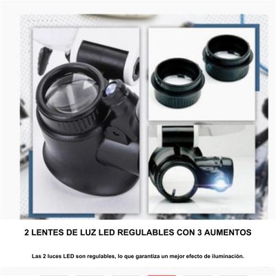 (30% DE DESCUENTO) Lupa Para Uso Ocular Con Luz LED