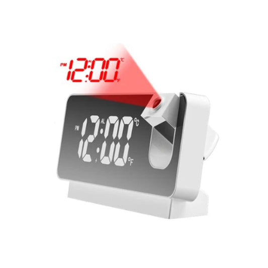 (30% de descuento) Reloj de proyección digital LED con rotación de 180°