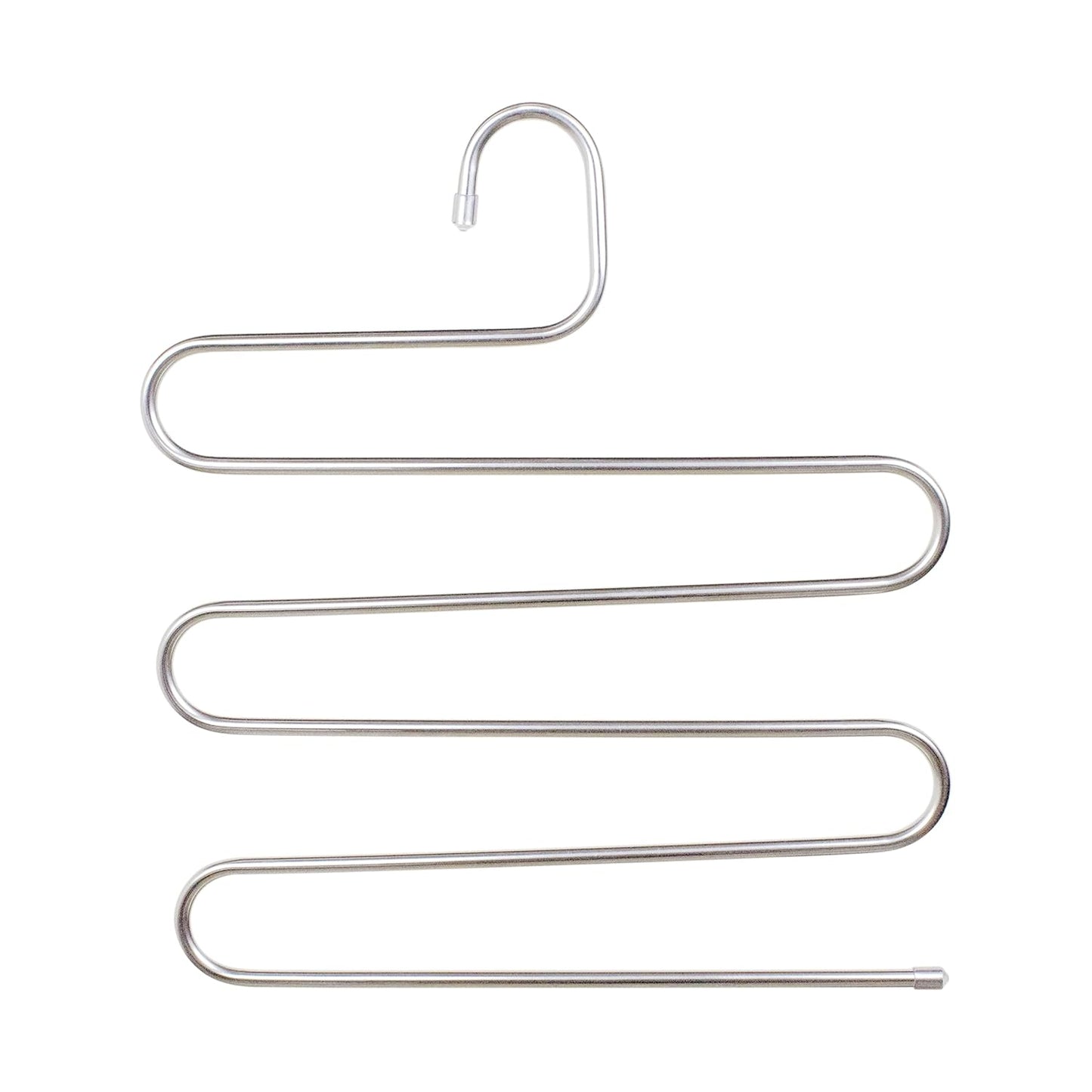 (30% DE DESCUENTO) Percha para pantalones en forma de S de 5 capas ZOBER | Acero inoxidable | Armario multicapa | Para pantalones, jeans, pantalones, bufandas, toallas.
