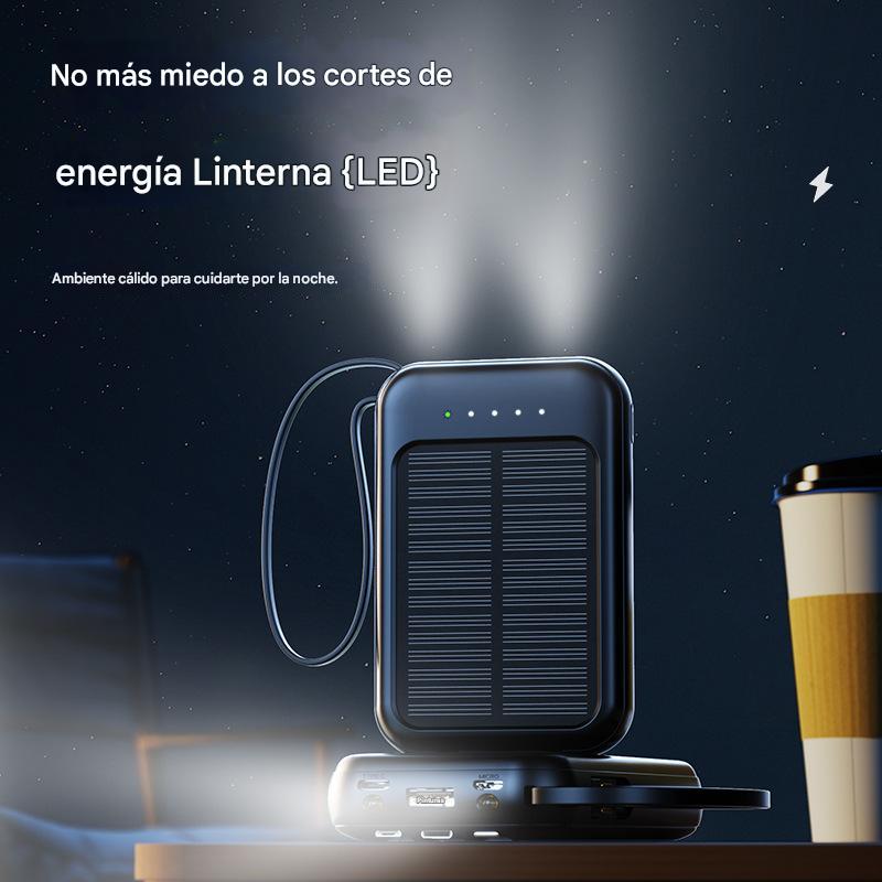 (30% DE DESCUENTO) El banco de energía solar Hegami admite la carga rápida de muchos modelos de teléfonos
