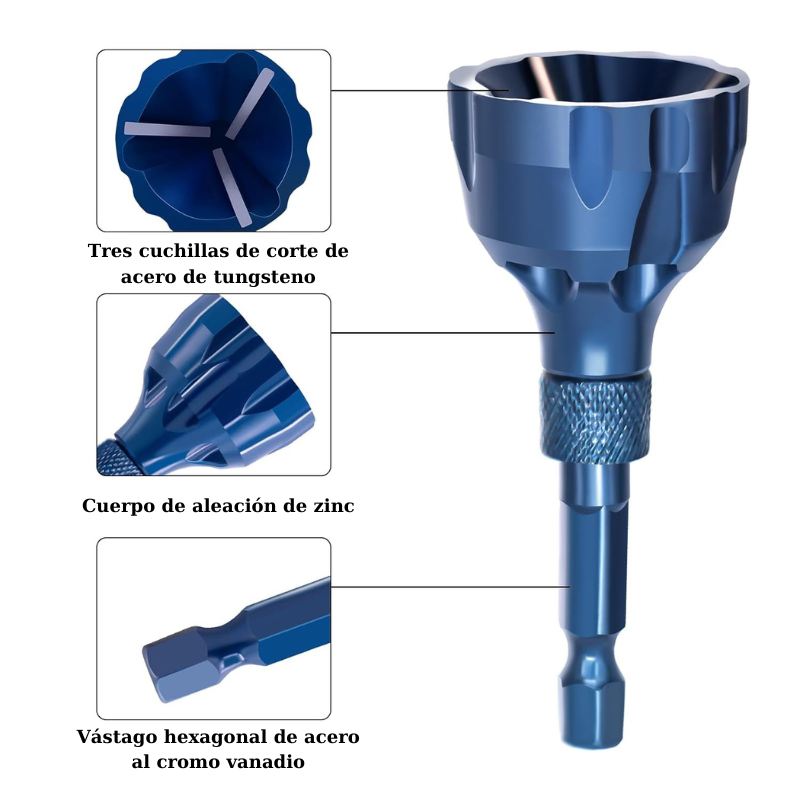 (30% de descuento) Herramienta de extracción de vástago hexagonal externo de metal