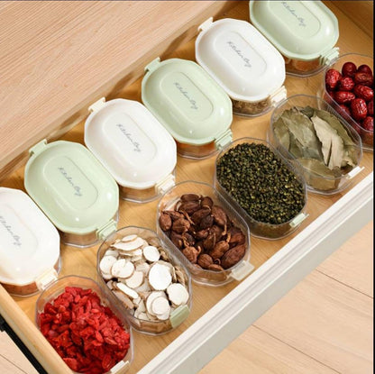 (30% DE DESCUENTO) Caja de almacenamiento de 4 capas Davalba, recipiente hermético, almacenamiento en el refrigerador, frascos de cocina con tapa, a prueba de fugas y caja de almacenamiento de alimentos, frutas, bocadillos y especias