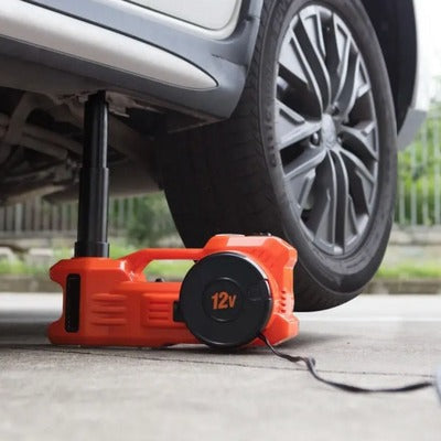 (30% Off)4-in-1 Car Jack, Tire Pump, Wrench, Escape Hammer