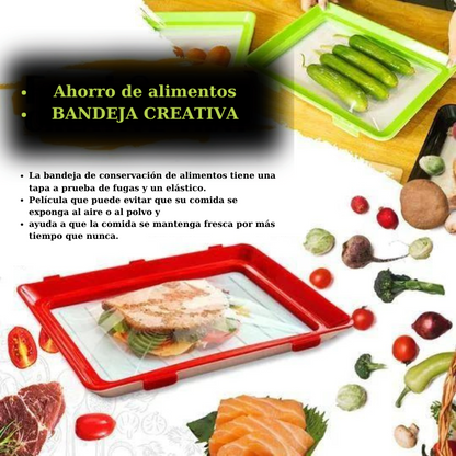 (30% DE DESCUENTO) La Bandeja De Almacenamiento De Alimentos No Contiene BPA, Es Reutilizable Y Apilable.