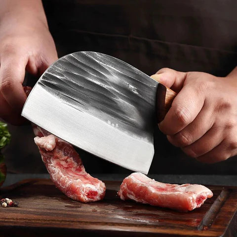 (30% OFF) Cuchillo de cocina de cabeza redonda forjada