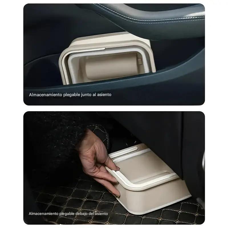 (30% DE DESCUENTO) Bote de basura portátil, ideal para viajes por carretera y campamentos, plástico duradero, se adapta a la mayoría de los vehículos.