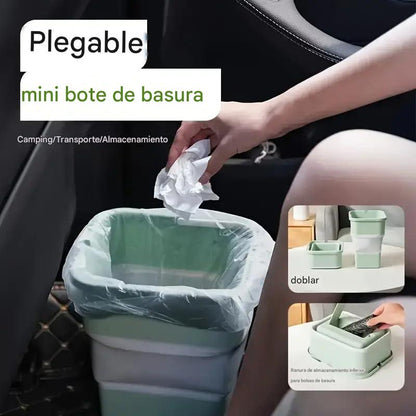 (30% DE DESCUENTO) Bote de basura portátil, ideal para viajes por carretera y campamentos, plástico duradero, se adapta a la mayoría de los vehículos.