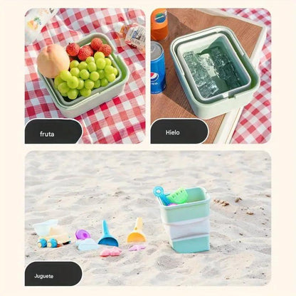 (30% DE DESCUENTO) Bote de basura portátil, ideal para viajes por carretera y campamentos, plástico duradero, se adapta a la mayoría de los vehículos.