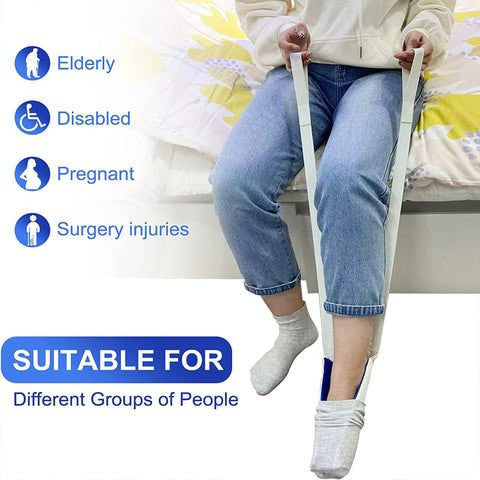 (30% DE DESCUENTO) Equipo de uso de calcetines para personas mayores con dificultades para moverse